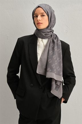 شال طوسی زنانه ابریشم Armine - کد 879070118