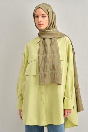 شال سبز زنانه پنبه ای Armine - کد 840457572