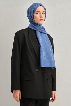 شال آبی زنانه پنبه ای Armine - کد 881201473
