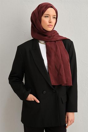 شال زرشکی زنانه پنبه ای Armine - کد 839828074