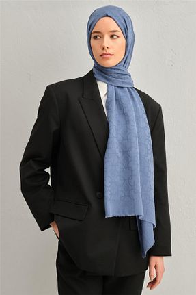 شال سرمه ای زنانه پنبه ای Armine - کد 874210230