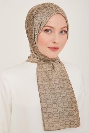 شال بژ زنانه پلی استر Armine - کد 844766466