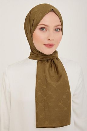 شال خاکی زنانه پلی استر Armine - کد 847487027