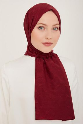 شال زرشکی زنانه پلی استر Armine - کد 847487167