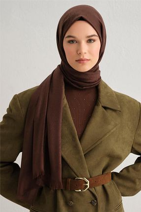 شال قهوه ای زنانه اکریلیک Armine - کد 882263151