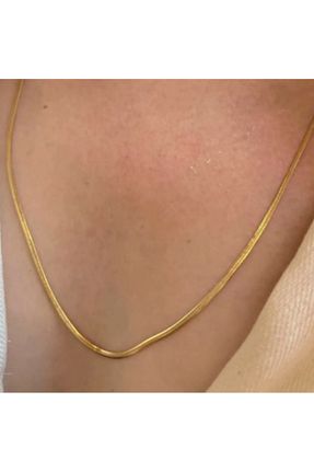 گردنبند استیل ( فولاد ) طلائی زنانه استیل (فولاد) SE Jewellery - کد 882261592