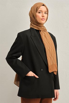 شال قهوه ای زنانه پنبه ای Armine - کد 864990072