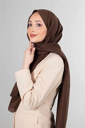 شال قهوه ای زنانه İpekel - کد 882272239