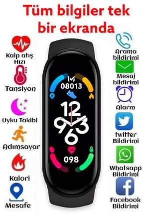 دستبند هوشمند مشکی MATEO - کد 248024056