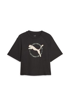 تیشرت مشکی زنانه رگولار Puma - کد 758035531