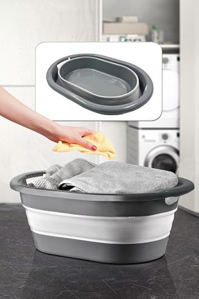 سبد لباس سفید پلاستیک Kitchen Life - کد 378970493