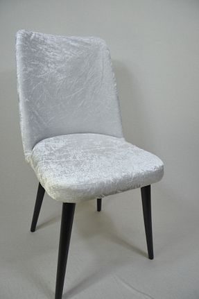 کاور صندلی سفید مخمل kılıfteks - کد 200067506