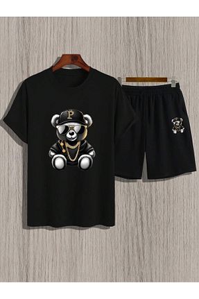 ست بالاتنه و پائین تنه مشکی زنانه بافت LUNAVISTA - کد 880055745
