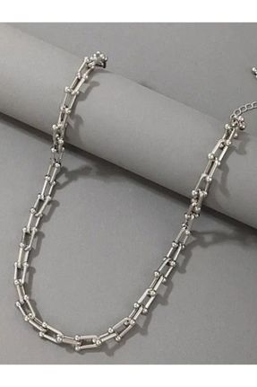 گردنبند استیل ( فولاد ) متالیک زنانه استیل ضد زنگ Aylis Takı Tasarım - کد 880056582
