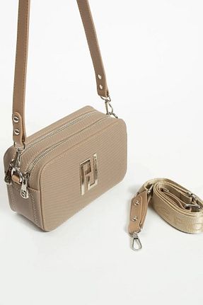 کیف دوشی بژ زنانه چرم مصنوعی Just Polo - کد 880070947