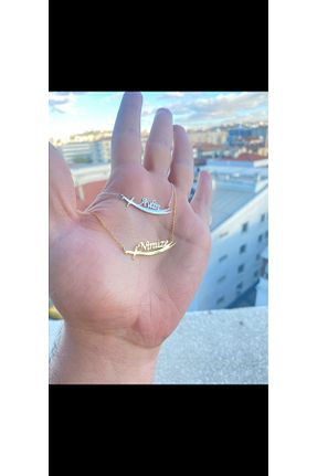 گردنبند نقره صورتی زنانه 925 عیار GUS Silver - کد 880077716