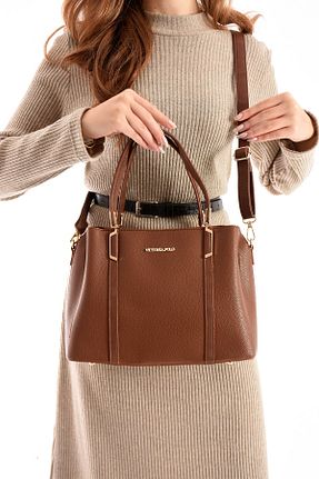 کیف دوشی قهوه ای زنانه چرم مصنوعی GALB LEATHER - کد 879881168