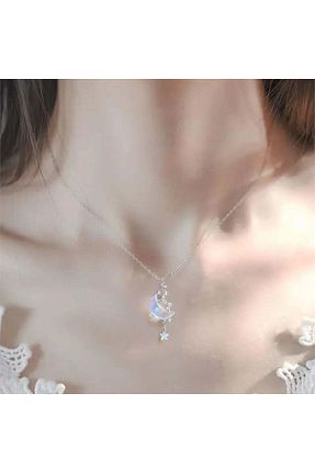 گردنبند جواهر زنانه روکش نقره Köstebek - کد 820278544