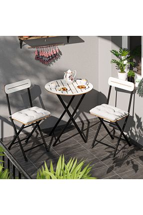 ست باغچه سفید MDF Güzelkan - کد 880137394