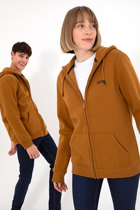 سوئیشرت قهوه ای مردانه ساده U.S. Polo Assn. - کد 862423622