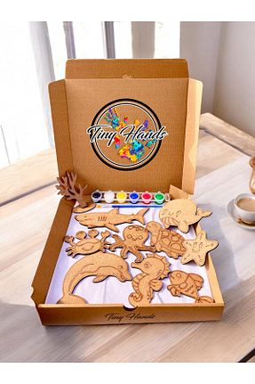 رنگ چوب بژ tiny hands - کد 880174771