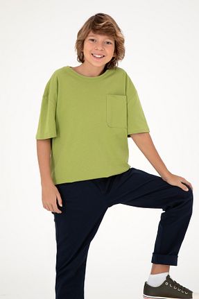 تیشرت سبز بچه گانه یقه دوچرخه U.S. Polo Assn. - کد 866566205