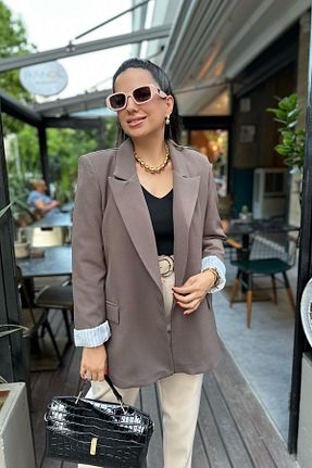 کت قهوه ای زنانه رگولار My Blog - کد 880184576
