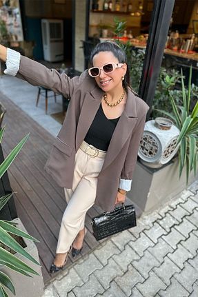 کت قهوه ای زنانه رگولار My Blog - کد 880184576