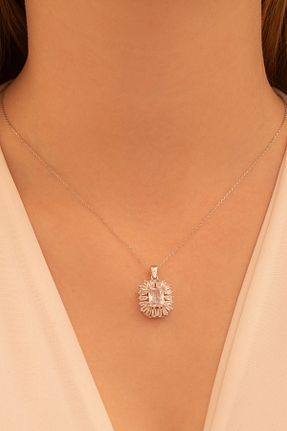 گردنبند نقره سفید زنانه 925 عیار OSMANLI GÜMÜŞ - کد 880184447
