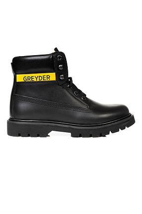 بوت / نیم بوت مشکی مردانه چرم خالص Greyder - کد 780447472