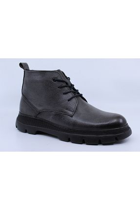 بوت / نیم بوت طوسی مردانه پاشنه کوتاه (1 - 4 سانتی متر) Papuccu - کد 880204895