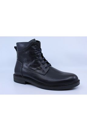 بوت / نیم بوت سرمه ای مردانه پاشنه کوتاه (1 - 4 سانتی متر) Papuccu - کد 880204866