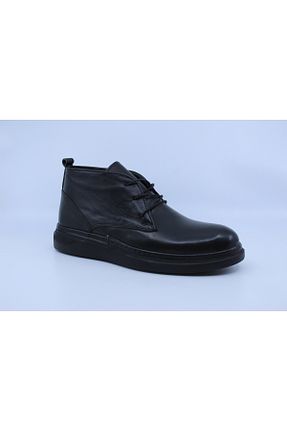 بوت / نیم بوت مشکی مردانه پاشنه کوتاه (1 - 4 سانتی متر) Papuccu - کد 880204392