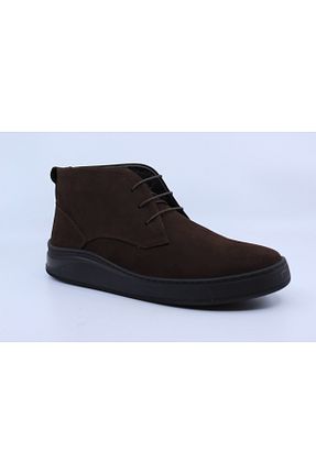 بوت / نیم بوت قهوه ای مردانه چرم خالص Papuccu - کد 880204138