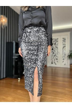 دامن زنانه چاک دار Atelier Derin - کد 880196738