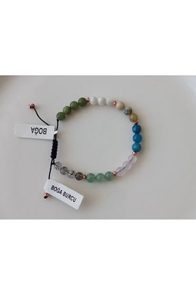 دستبند جواهر رنگی زنانه سنگ طبیعی LemaStone - کد 880198714