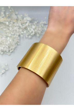 دستبند استیل (فولاد) طلائی زنانه استیل (فولاد) MyladyAccessoriess - کد 880205760