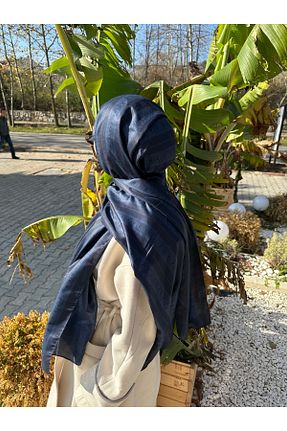 شال سرمه ای زنانه پنبه ای ba sisters - کد 880232710