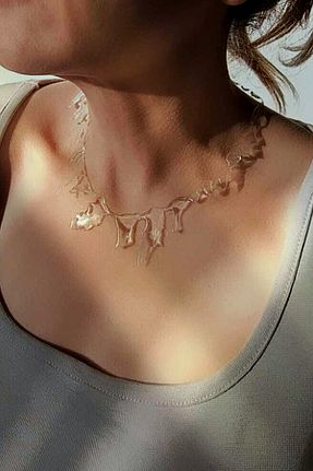 گردنبند جواهر نارنجی زنانه Pointmod - کد 868098731
