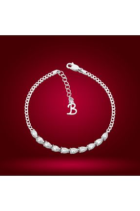 دستبند نقره سفید زنانه 925 عیار BARIŞ TAKI - کد 880248975