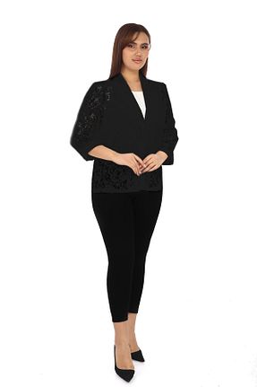کت سایز بزرگ مشکی زنانه Lady Majestic - کد 880239708