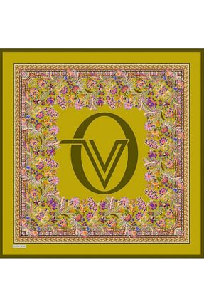 روسری نارنجی 90 x 90 Valentino Orlandi - کد 880243739