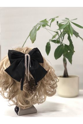 گیره سر مشکی زنانه ساتن Bijutek - کد 880243149
