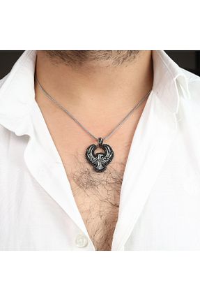 گردنبند نقره مشکی زنانه 925 عیار Sima Silver - کد 261737087