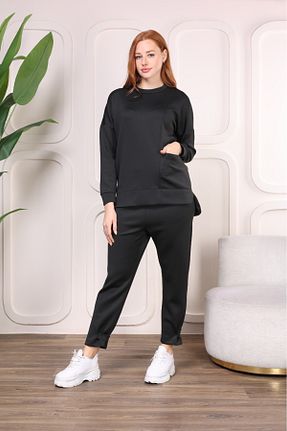 ست گرمکن حجاب مشکی زنانه رگولار TAYHAN - کد 880445259