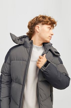 کاپشن طوسی مردانه پلی استر Jack & Jones - کد 867652060