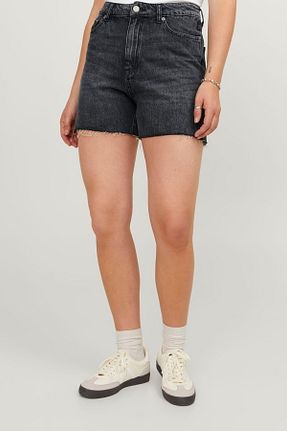 شلوارک و برمودا طوسی زنانه فاق بلند Jack & Jones - کد 826198960