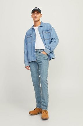 شلوار جین سرمه ای مردانه رگولار Jack & Jones - کد 826322984