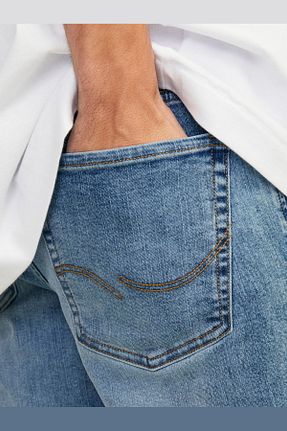شلوار جین سرمه ای مردانه پاچه لوله تفنگی Jack & Jones - کد 792002129