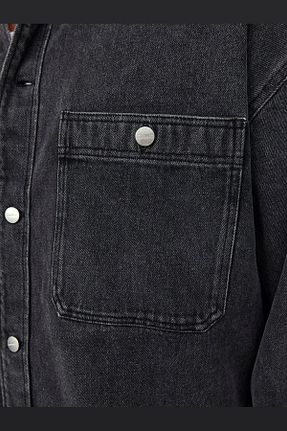 پیراهن طوسی مردانه گشاد Jack & Jones - کد 819083841